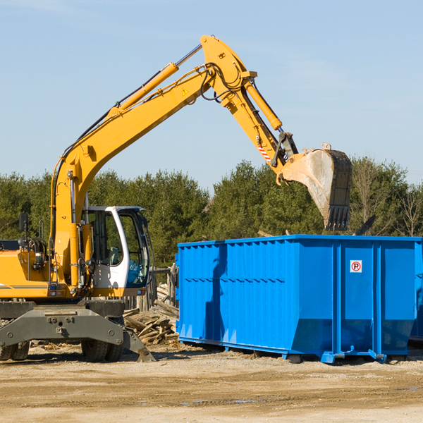 are there any restrictions on where a residential dumpster can be placed in Farmington MO